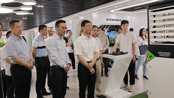 謝建華主任一行還參觀了免费看片黄智慧展廳